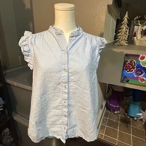 Women’s H & M 100% Viscose Button Up Shirt Size M